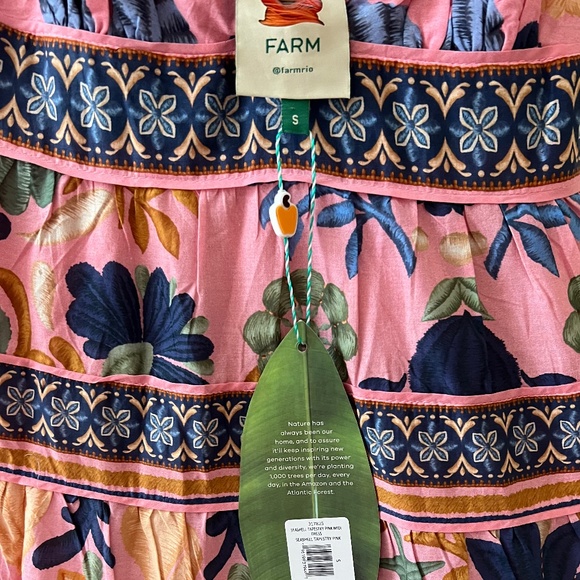 NWT Farm Rio Seashell 🐚Tapestry Sleeveless Midi Dress - Picture 5 of 6